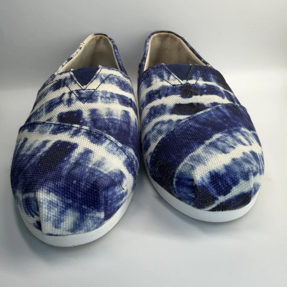 TOMS‎ Women's Alpargata Flats Navy Tie Dye Size 7